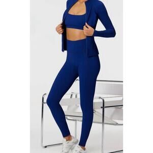 Brand New Gigi C Women's Size Small Royal Blue Ava Leggings Ankle